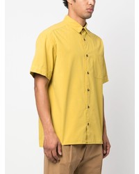 Chemise à manches courtes jaune A.P.C.