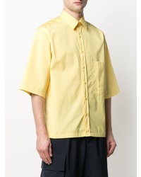 Chemise à manches courtes jaune Costumein