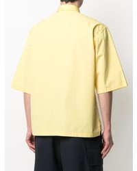 Chemise à manches courtes jaune Costumein