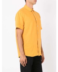 Chemise à manches courtes jaune OSKLEN