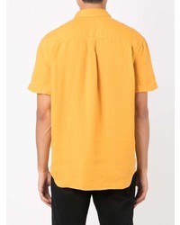 Chemise à manches courtes jaune OSKLEN