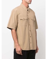 Chemise à manches courtes marron clair A.P.C.