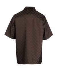 Chemise à manches courtes marron foncé Misbhv