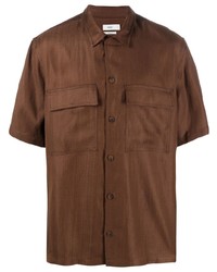 Chemise à manches courtes marron Closed