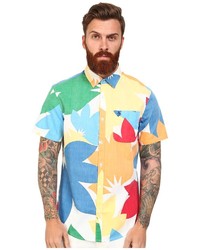Chemise à manches courtes multicolore