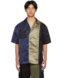 Chemise à manches courtes multicolore Feng Chen Wang