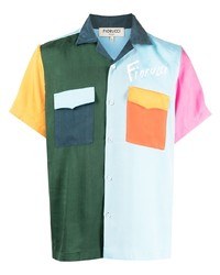 Chemise à manches courtes multicolore Fiorucci