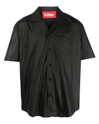 Chemise à manches courtes noire 032c