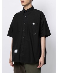 Chemise à manches courtes noire AAPE BY A BATHING APE