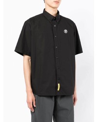 Chemise à manches courtes noire AAPE BY A BATHING APE