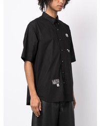 Chemise à manches courtes noire AAPE BY A BATHING APE