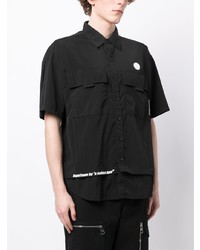 Chemise à manches courtes noire AAPE BY A BATHING APE