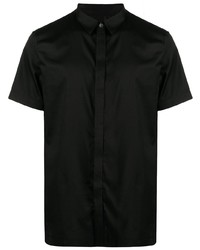 Chemise à manches courtes noire Armani Exchange