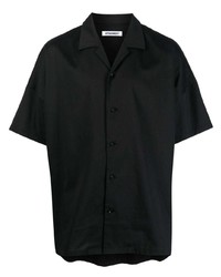 Chemise à manches courtes noire Attachment