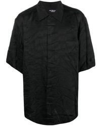 Chemise à manches courtes noire Balenciaga