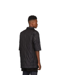 Chemise à manches courtes noire Rick Owens DRKSHDW