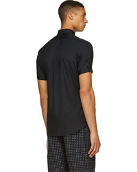 Chemise à manches courtes noire Alexander McQueen