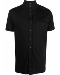 Chemise à manches courtes noire BOSS