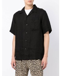 Chemise à manches courtes noire Maharishi