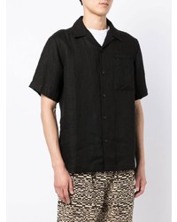 Chemise à manches courtes noire Maharishi