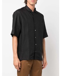 Chemise à manches courtes noire PT TORINO