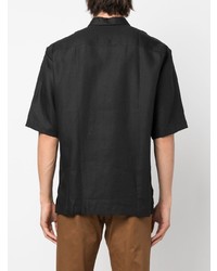 Chemise à manches courtes noire PT TORINO