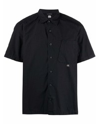 Chemise à manches courtes noire C.P. Company