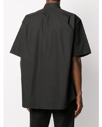 Chemise à manches courtes noire Balenciaga