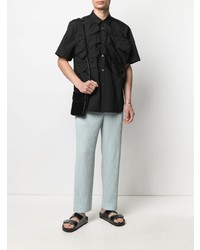 Chemise à manches courtes noire Comme Des Garcons Homme Plus