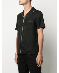 Chemise à manches courtes noire Ksubi