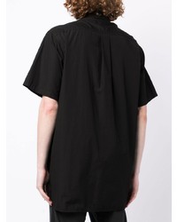 Chemise à manches courtes noire Yohji Yamamoto