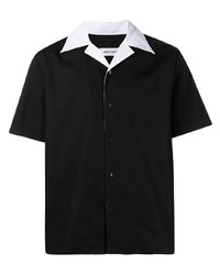 Chemise à manches courtes noire ERNEST W. BAKE