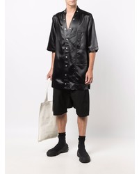 Chemise à manches courtes noire Rick Owens