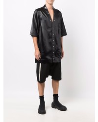 Chemise à manches courtes noire Rick Owens