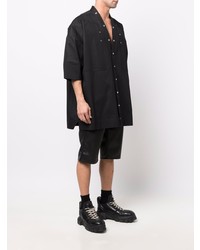 Chemise à manches courtes noire Rick Owens