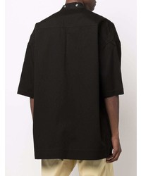 Chemise à manches courtes noire Rick Owens