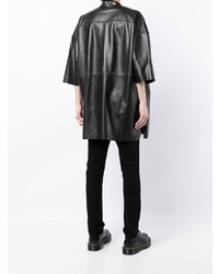 Chemise à manches courtes noire Rick Owens