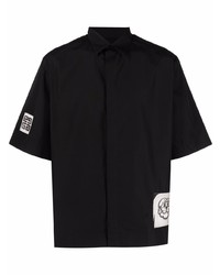 Chemise à manches courtes noire Givenchy