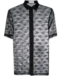 Chemise à manches courtes noire Han Kjobenhavn
