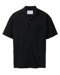 Chemise à manches courtes noire Kolor