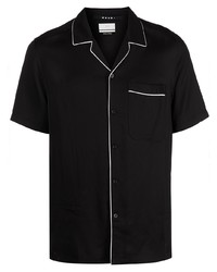 Chemise à manches courtes noire Ksubi