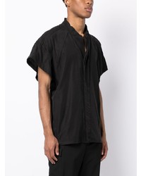 Chemise à manches courtes noire Julius