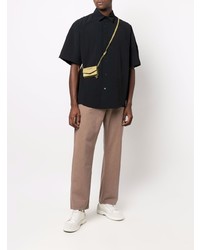 Chemise à manches courtes noire Jacquemus