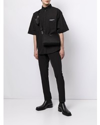 Chemise à manches courtes noire Balenciaga