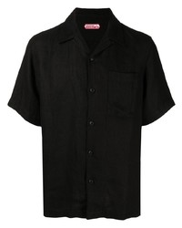 Chemise à manches courtes noire Maharishi