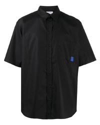 Chemise à manches courtes noire Marcelo Burlon County of Milan
