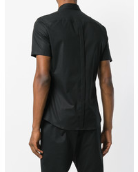 Chemise à manches courtes noire Les Hommes Urban