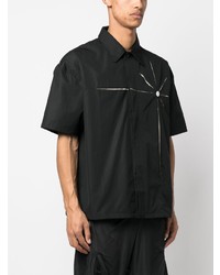 Chemise à manches courtes noire Kusikohc