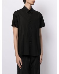 Chemise à manches courtes noire Fumito Ganryu