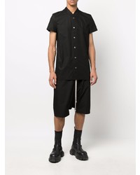 Chemise à manches courtes noire Rick Owens